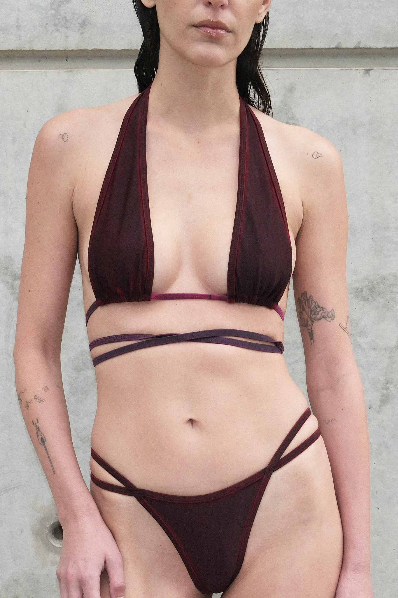 Washed Paris Bikini Top
